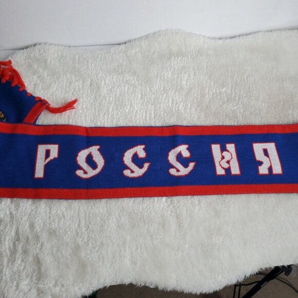 Rare Nike Russia CSKA Football Soccer Team Crest Sports Scarf - Picture 4 of 6